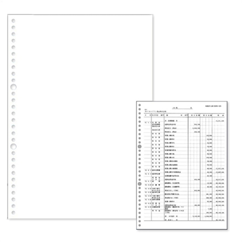 白紙元帳 A4 30穴 1箱(2000枚)画像