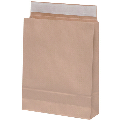 宅配袋 中 封かんﾃｰﾌﾟ付 茶 1ﾊﾟｯｸ(50枚)画像