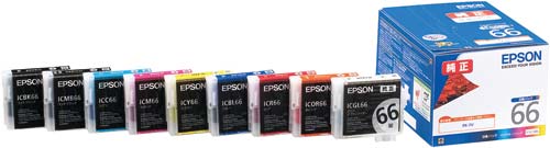 純正インク　ＩＣ９ＣＬ６６　９色パック画像