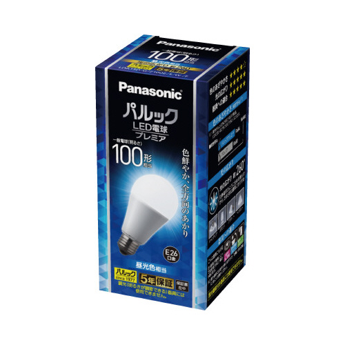 ＬＥＤ電球プレミア　Ｅ２６　１００形　昼光色画像