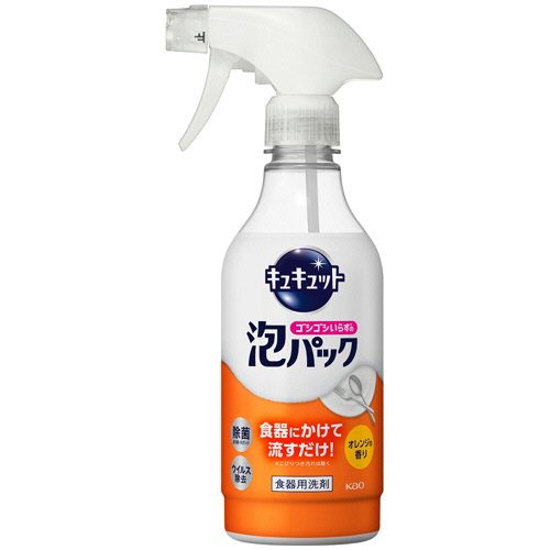ｷｭｷｭｯﾄ ｺﾞｼｺﾞｼいらずの泡ﾊﾟｯｸ ｵﾚﾝｼﾞの香り 本体 430mL 1本画像