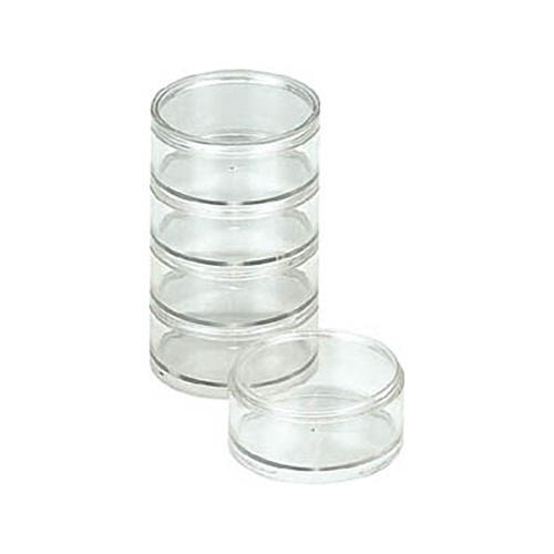 ﾗｳﾝﾄﾞｹｰｽS φ40×102mm 本体5個+ﾌﾀ1枚 1ｾｯﾄ画像