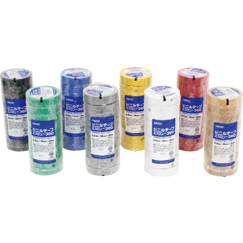 ｴｽﾛﾝﾃｰﾌﾟ#360 19×20 灰 1巻画像