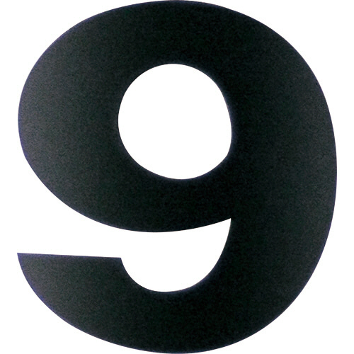 ﾏｸﾞﾈｯﾄ切り文字 ﾌﾞﾗｯｸ 9 1枚画像