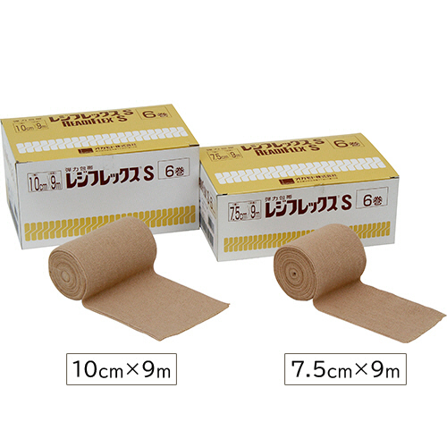 弾力包帯 ﾚｼﾞﾌﾚｯｸｽS 10cm×9m 1箱(6巻)