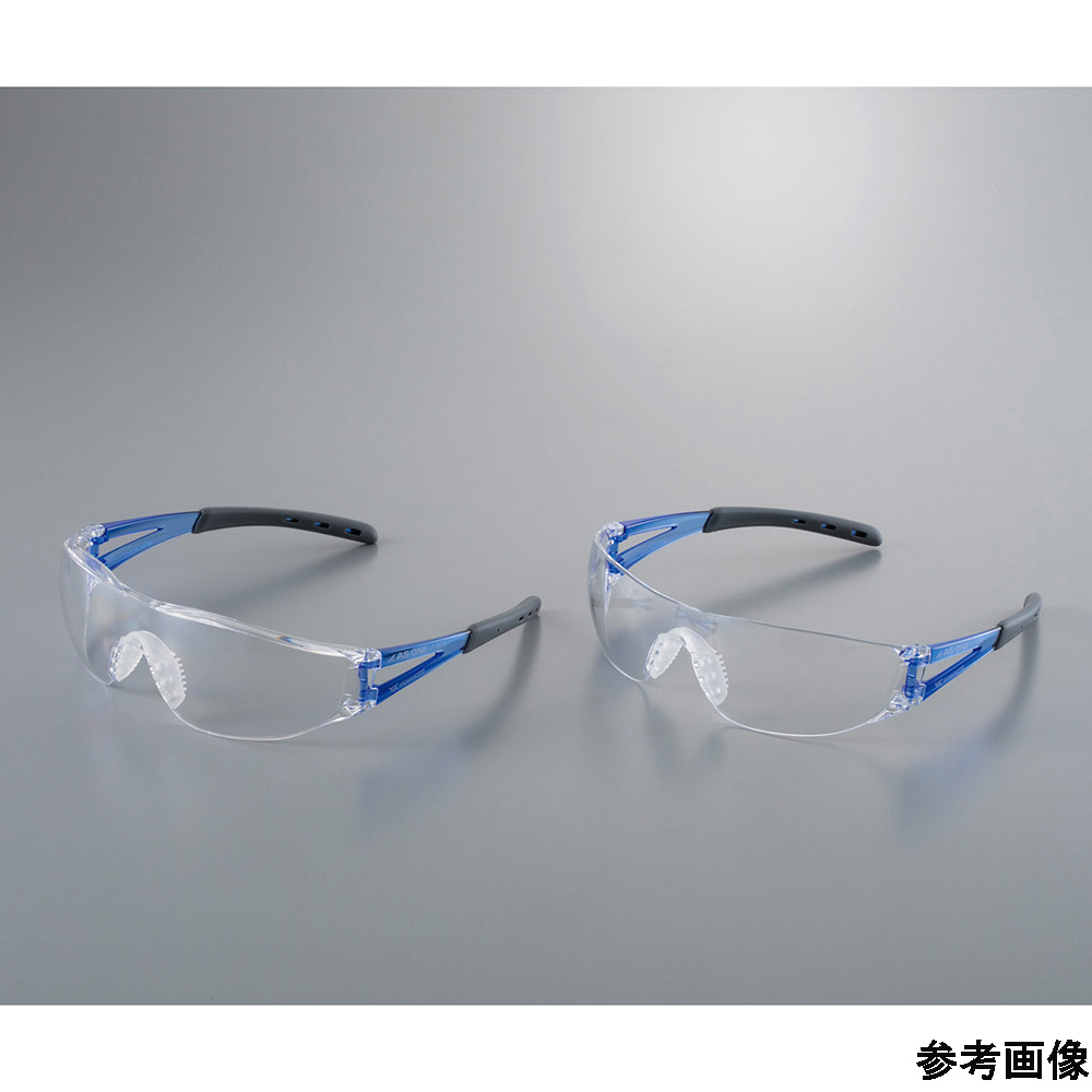 JIS一眼形軽量保護メガネ（JIS T8147適合）上部ひさしカバーあり・ストラップなし画像