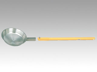 杓子 抗菌角柄用18-8 網ひしゃく 25cm画像