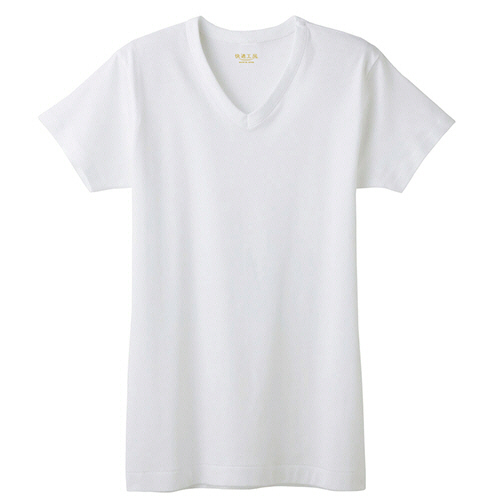 快適工房 半袖V首 紳士 ﾎﾜｲﾄ LL 1着