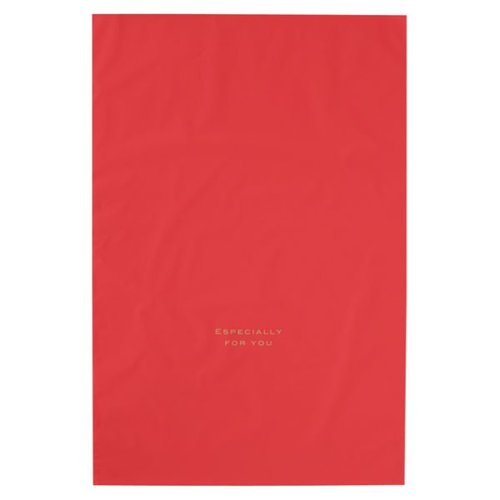 ラッピング用品 梨地バッグレッド-LL(20枚) ヘッズ画像
