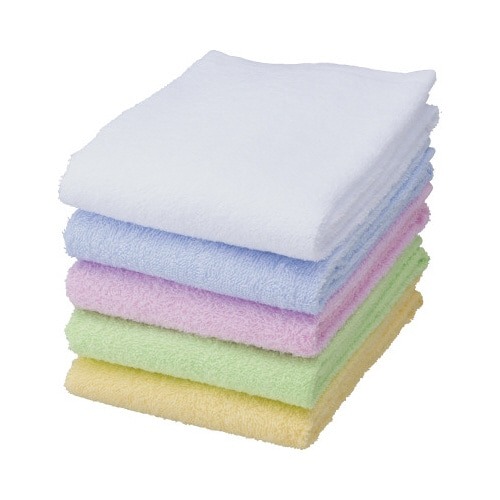 カラーフェイスタオル　５色アソート画像