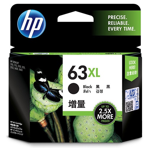 HP63XL ｲﾝｸｶｰﾄﾘｯｼﾞ 黒 増量 F6U64AA 1個画像