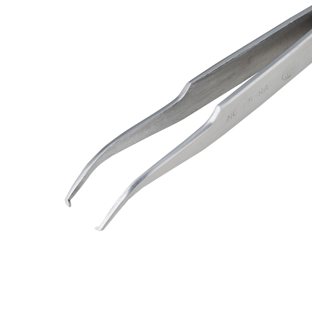 ミクロカッティングピンセット 110mm 1mm 90°画像