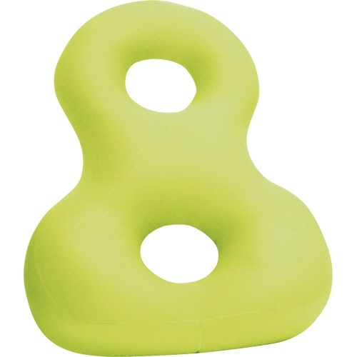 背すじをのばす8の字クッション　緑　1個画像