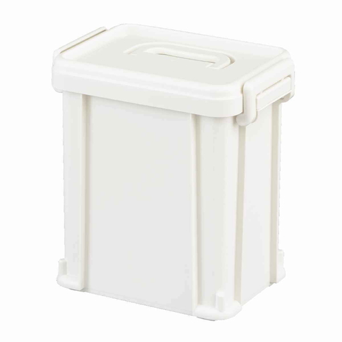 収納ボックス ナチュラトラックス 幅24.5×奥行17.2×高さ26cm 24L フタ付き ホワイト画像