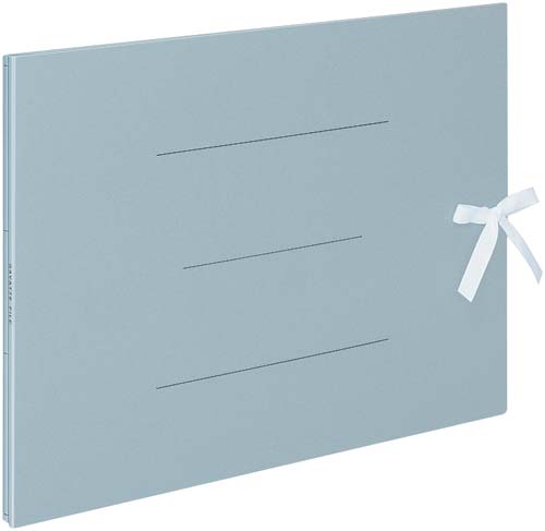 ガバットファイル（紙製）　Ａ３横　青１０冊画像