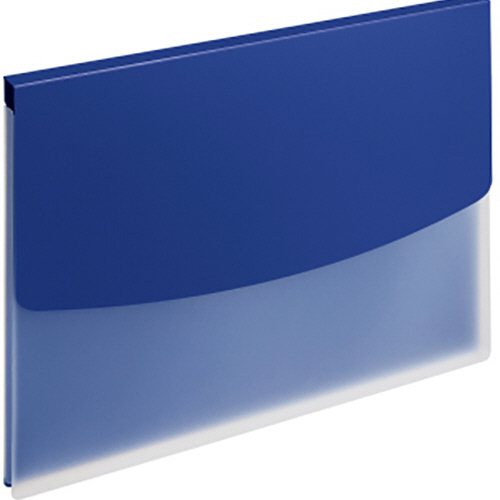 ﾎﾙﾀﾞｰﾌｧｲﾙ(ﾋﾞｼﾞｶﾙ) ﾌﾀ付 A4ﾖｺ 背幅16mm ﾌﾞﾙｰ 1冊画像