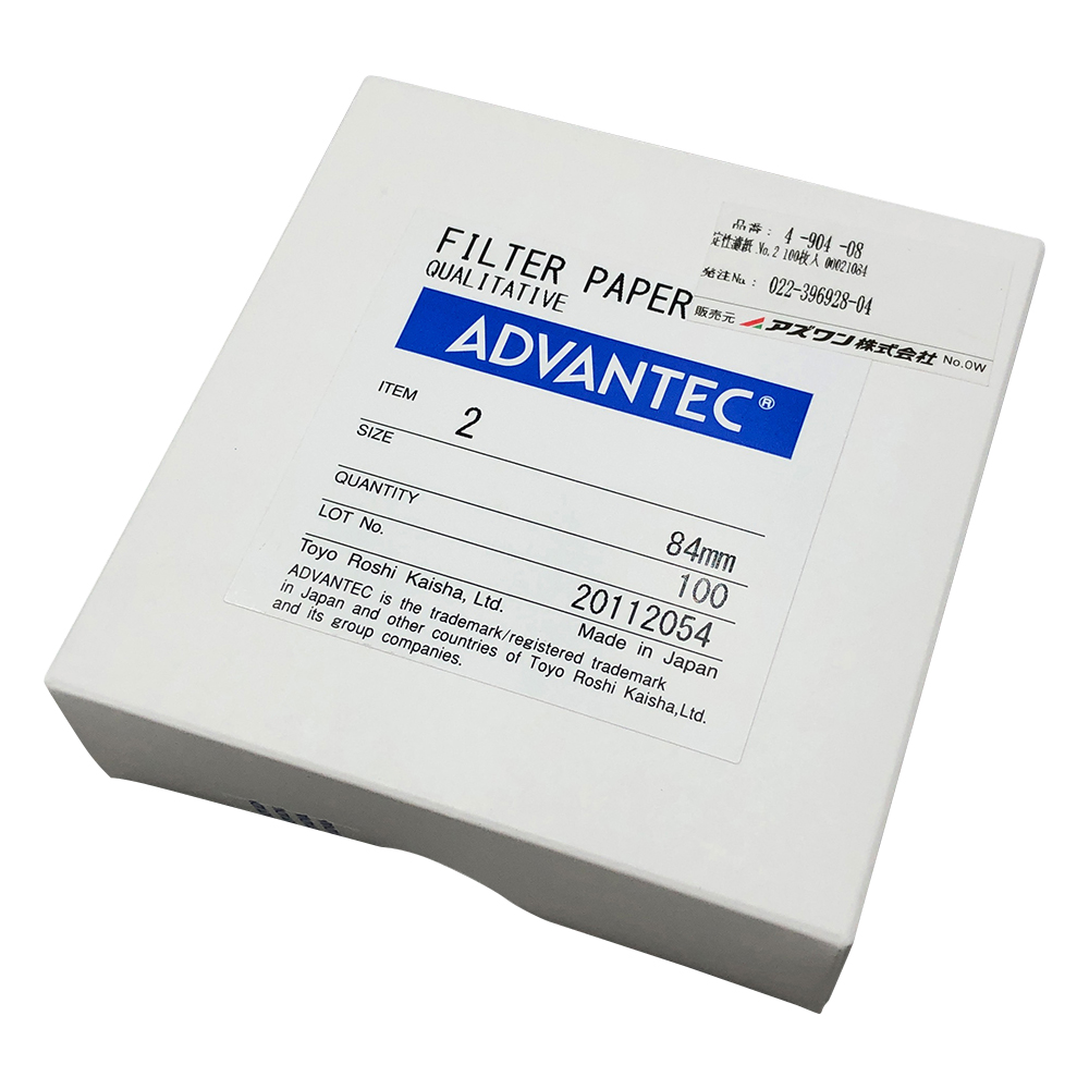 定性濾紙　No.2　Φ84　100枚入画像