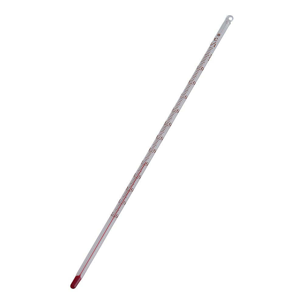 ガラス棒状温度計 アルコール -20~+100℃