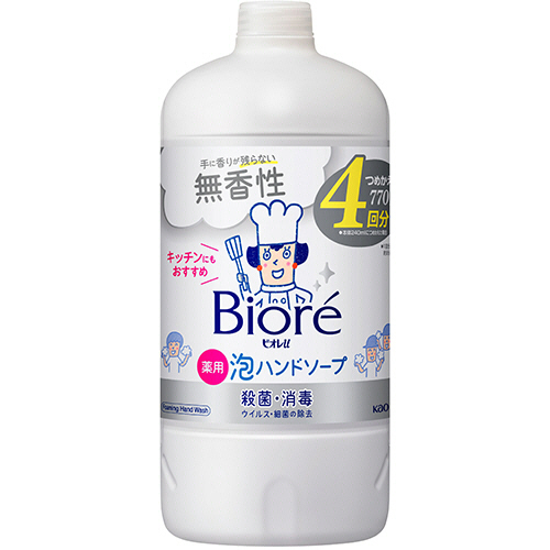 ﾋﾞｵﾚu 薬用泡ﾊﾝﾄﾞｿｰﾌﾟ 無香性 つめかえ用 770mL 1本画像
