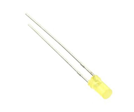 可視光LED 黄 588 nm 3 mm （T-1） Cylindrical シリーズ 1袋（5個入）画像