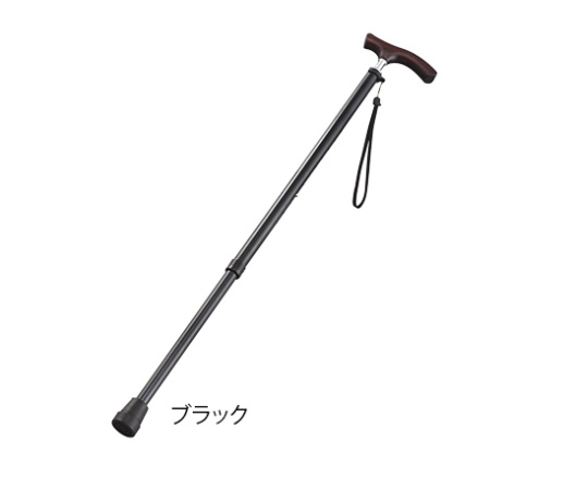 伸縮杖（スリムネックタイプ）　ブラック（男性用）画像