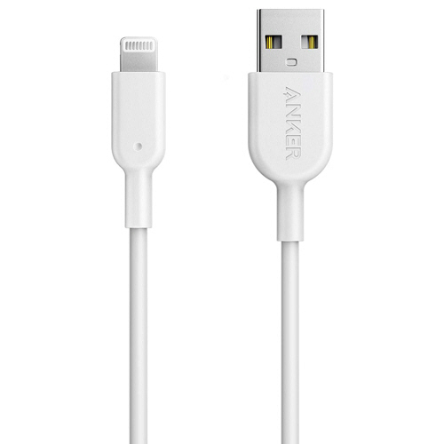 ANKER PowerLine II ﾗｲﾄﾆﾝｸﾞｹｰﾌﾞﾙ 0.9m ﾎﾜｲﾄ 1本