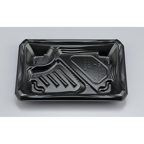 シーピー化成 弁当容器 CBFつむぎ5-3 黒 本体画像