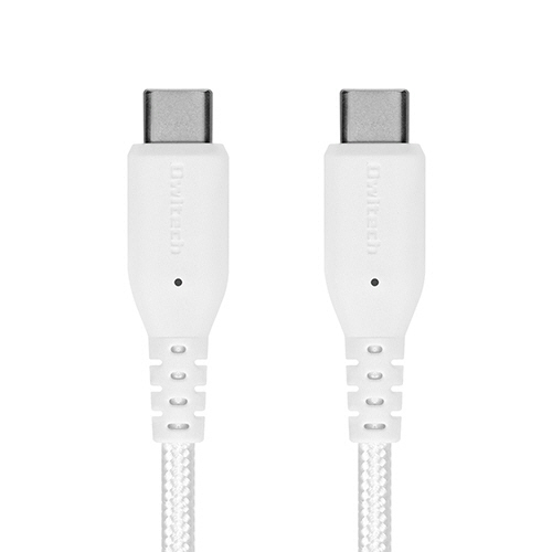 やわらか超ﾀﾌで断線に強い C to Cｹｰﾌﾞﾙ PD60W対応 ﾎﾜｲﾄ 1.5m 1本