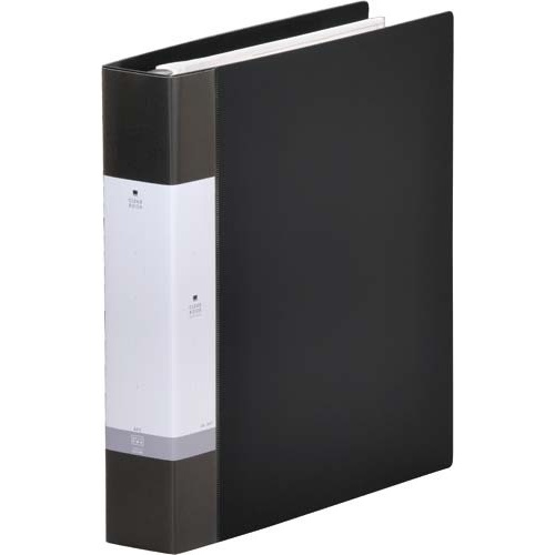 クリヤーブック交換式　黒　Ａ４縦背幅５５ｍｍ画像