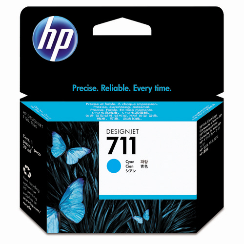 HP711 ｲﾝｸｶｰﾄﾘｯｼﾞ ｼｱﾝ 29mL 染料系 CZ130A 1個画像