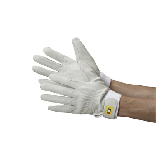 ｼﾓﾝ ﾗﾑ革ｺﾞﾑﾏｼﾞｯｸ付 728ﾗﾑ白 LL寸 1双画像