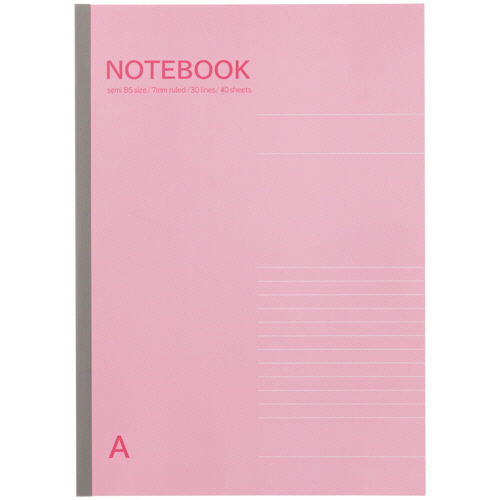 ﾉｰﾄﾌﾞｯｸ ｾﾐB5 A罫7mm 40枚 1冊画像