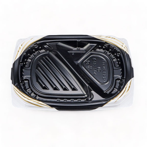 シーピー化成 弁当容器 CBFNビルト7-1 ソアBW 本体画像