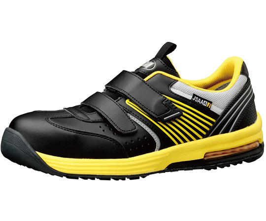 JSAA A種認定 先芯入りスニーカー エアクッション IA-805 静電 イエロー 26.5cm