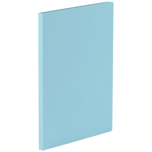 貼り表紙ｸﾘｱﾌｧｲﾙ A4ﾀﾃ 10ﾎﾟｹｯﾄ 背幅12mm ｱｲｽﾗﾝﾄﾞﾌﾞﾙｰ 1ｾｯﾄ(10冊)画像