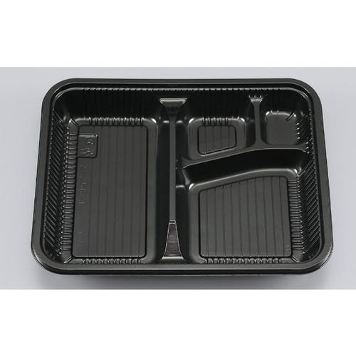 シーピー化成 弁当容器 Z-256-1(B) BS黒 本体画像