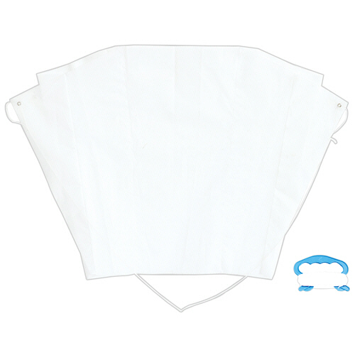 ぐにゃぐにゃ凧 ほねなし ﾅｲﾛﾝ製 白(ｵﾚﾝｼﾞ糸) 1個画像