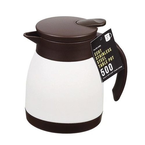 卓上ポット 500ml 保温 保冷 エコット テーブルポット ステンレス製画像
