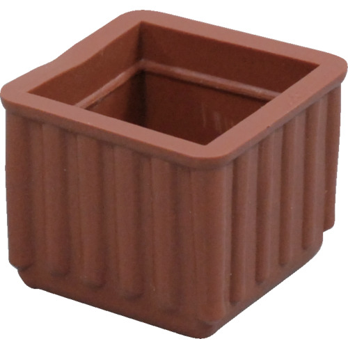 光　イス脚キャップ　茶角　２４ｍｍ画像