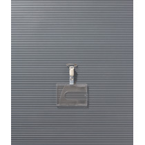 IDｶｰﾄﾞ用名札 ﾖｺ型 成型ﾊｰﾄﾞﾀｲﾌﾟ 1個画像