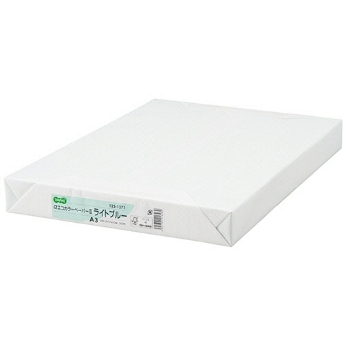 αｴｺｶﾗｰﾍﾟｰﾊﾟｰII A3 ﾗｲﾄﾌﾞﾙｰ 1ｾｯﾄ(1500枚:500枚x3冊)画像