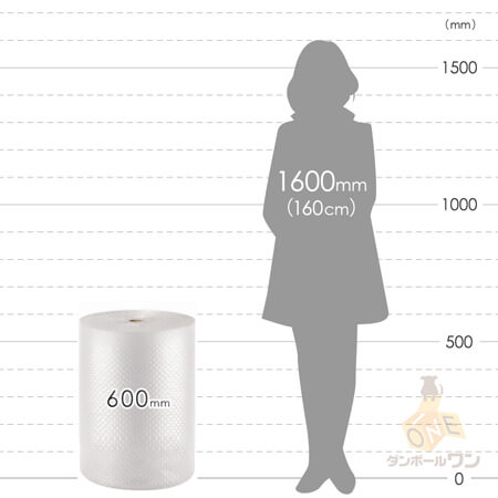 幅60cmの定番エアキャップロール品