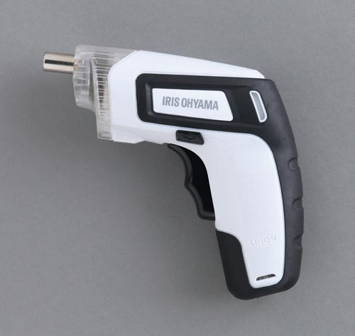 充電式電動ドライバー　ホワイト画像