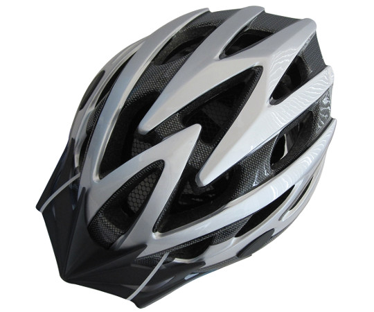 大人用自転車ヘルメット　シルバー