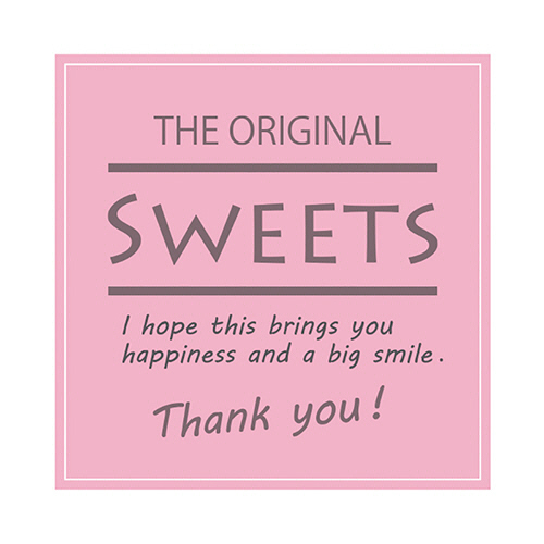 ｷﾞﾌﾄｼｰﾙ Sweets ｽｸｴｱﾋﾟﾝｸ 1ｾｯﾄ(900片:90片×10ﾊﾟｯｸ)画像