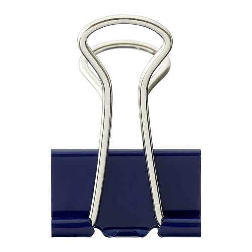 ﾀﾞﾌﾞﾙｸﾘｯﾌﾟ 小 口幅19mm ﾌﾞﾙｰ 1箱(10個)画像