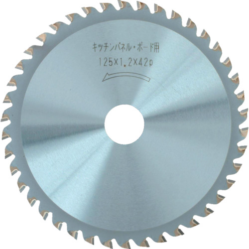 ｷｯﾁﾝﾊﾟﾈﾙ用ﾁｯﾌﾟｿｰ 125×1.2×42P 1枚画像