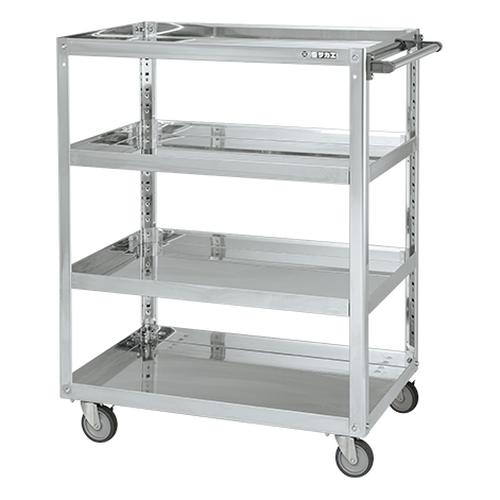 ステンレススーパーワゴン（プレート式）ＳＵＳ４３０　ＳＡＰ４－６０１１４Ｅ画像