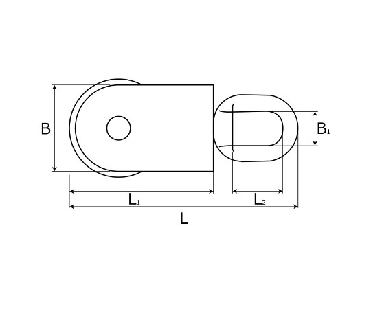 ステンサンマブロック　124.5mm 商品の中央がアップで写されており、光沢のある表面が際立っている様子。