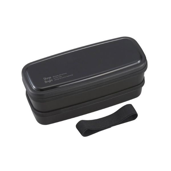 弁当容器 シャインブライト No.3 ランチボックス二段(仕切付) BLW-14HS画像